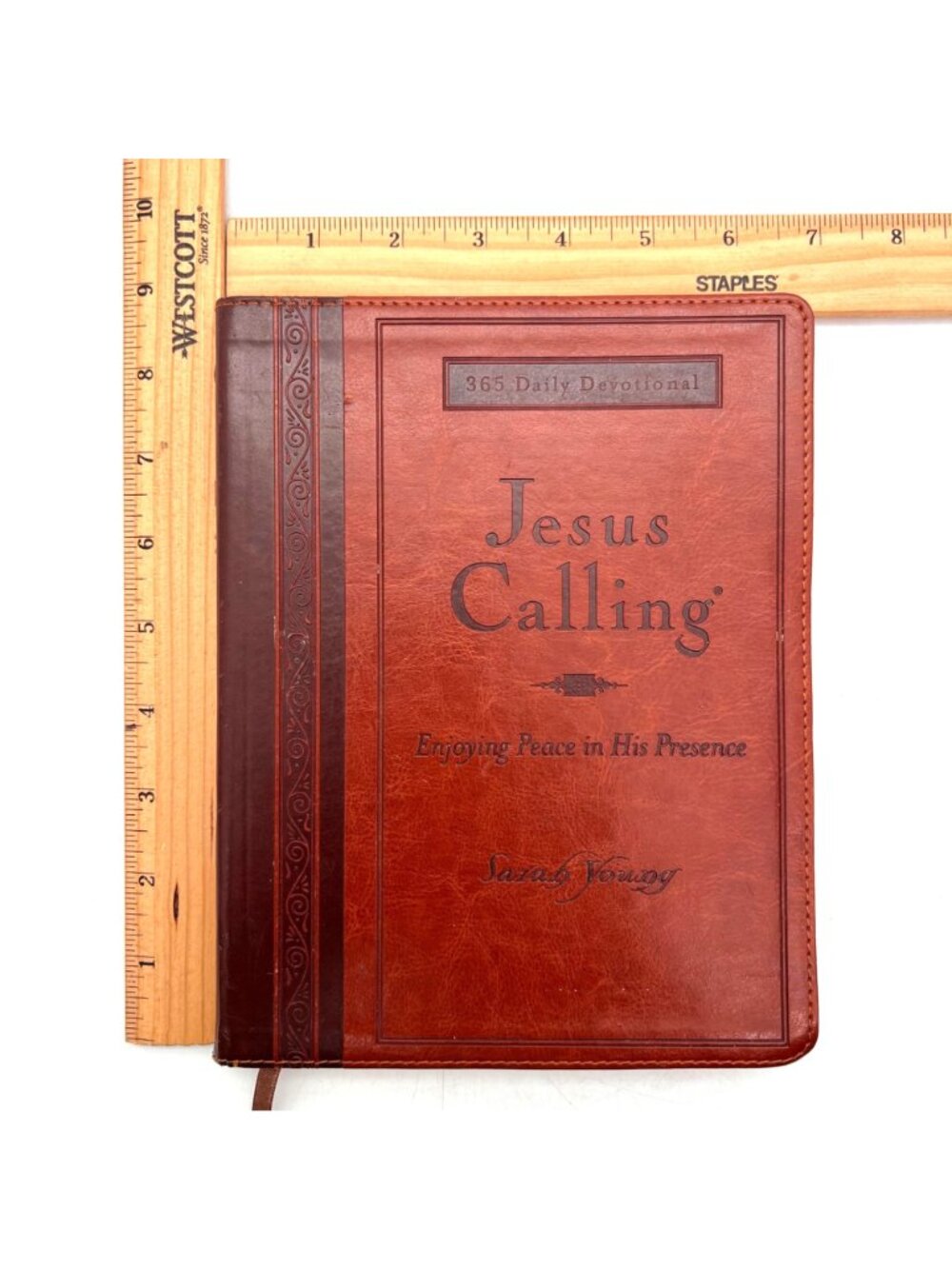 Jesus Calling Enjoying Peace 365 Daily Devotional Sarah Young Faux Leather Cover - Picture 2 of 16
